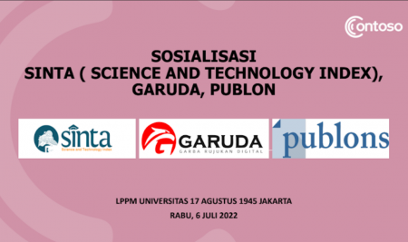 SOSIALISASI SINTA ( SCIENCE AND TECHNOLOGY INDEX)
