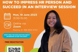 Kegiatan Pelatihan Persiapan Kerja “How to Impress HR Person and to Succeed in an Interview Session”